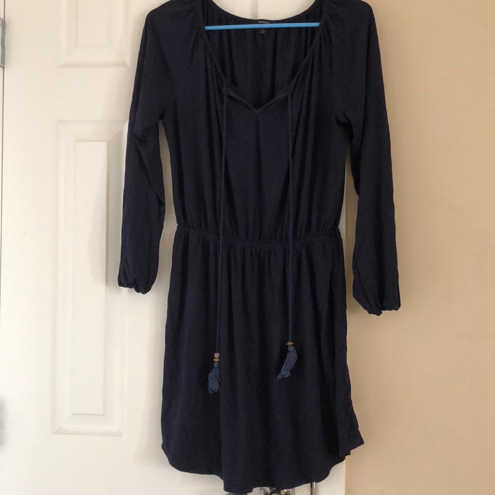 Dark Blue suede dress